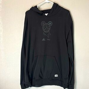 Adidas Disney Mickey Mouse Hooded Black Sweatshirt XL